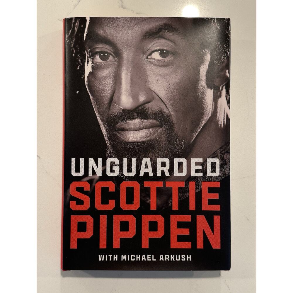 Scottie Pippen SIGNED AUTOGRAPH BOOK Unguarded Hardcover Chicago Bulls PREORDER